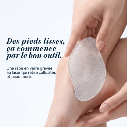 Râpe à pieds en verre - Ecovia