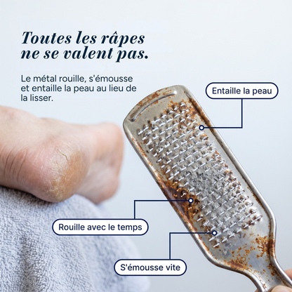 Râpe à pieds en verre - Ecovia