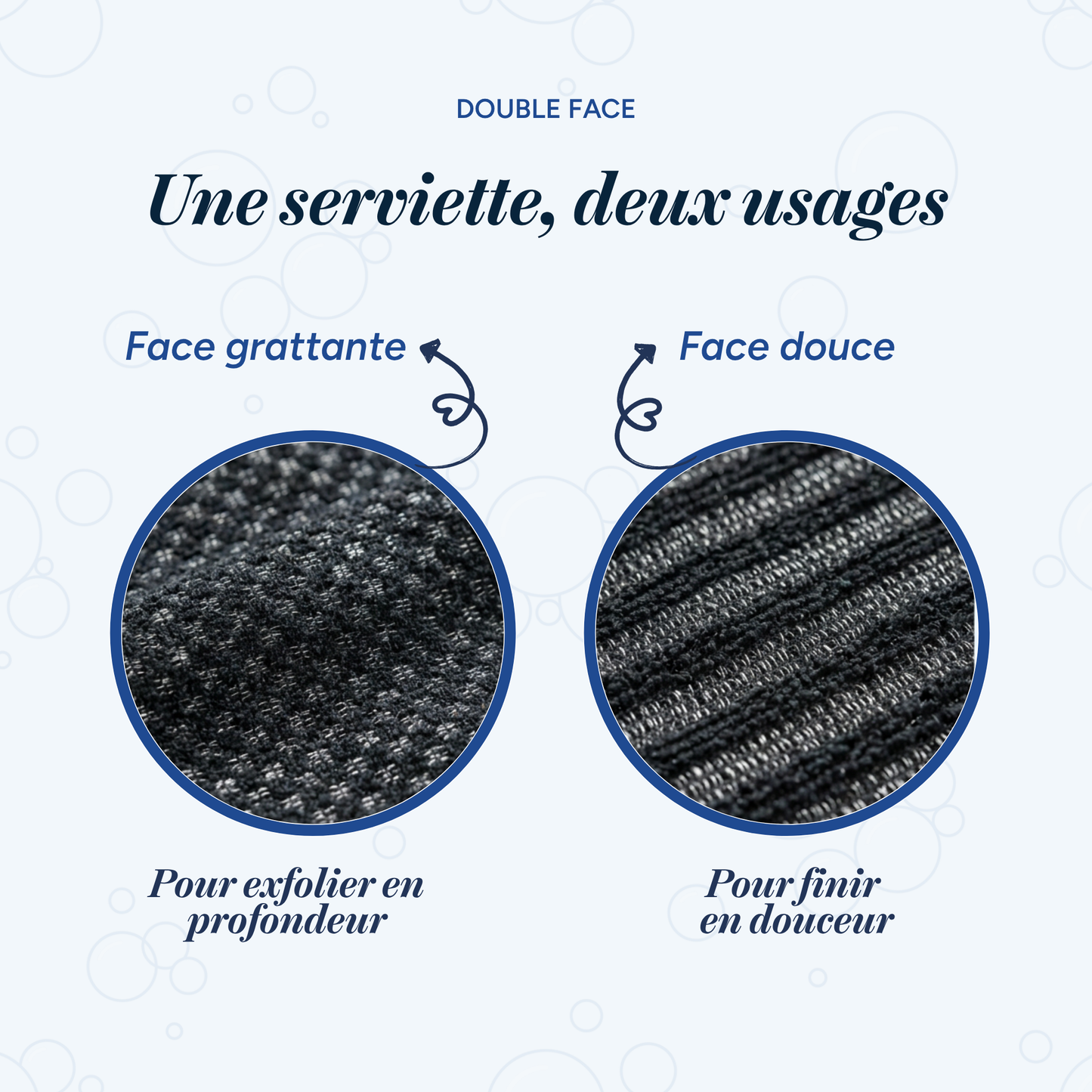 Serviette de douche exfoliante Ecovia