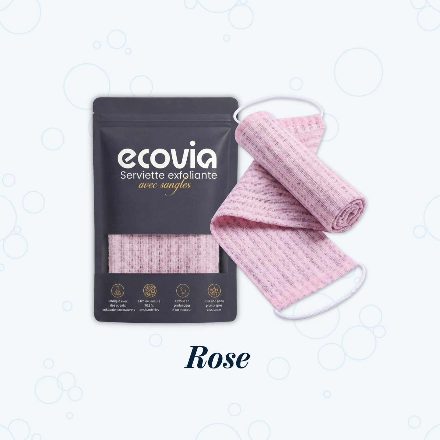 Serviette de douche exfoliante Ecovia