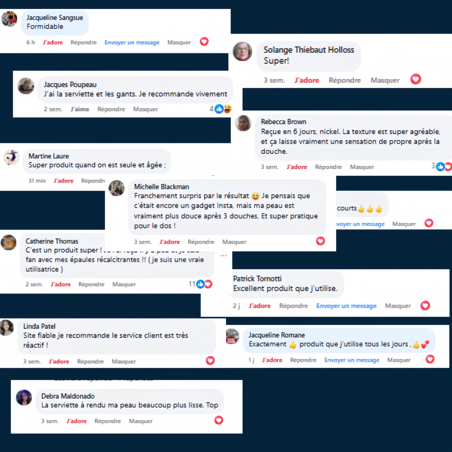 Serviette de douche exfoliante Ecovia