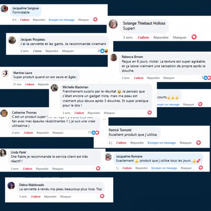 Serviette de douche exfoliante Ecovia