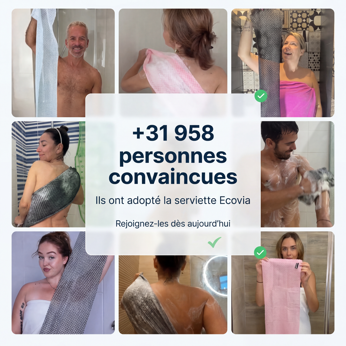 Serviette Ecovia avec Sangle